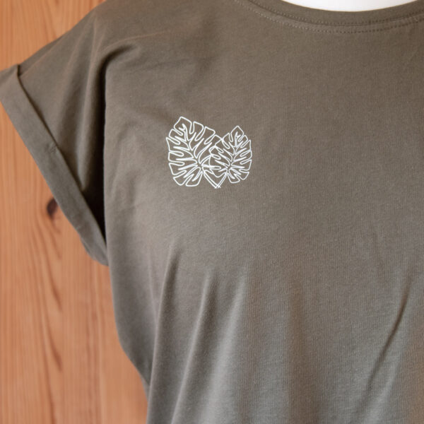 T-Shirt "Monstera" olive