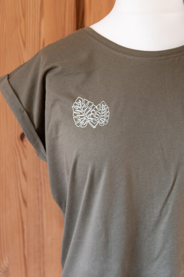 T-Shirt "Monstera" olive