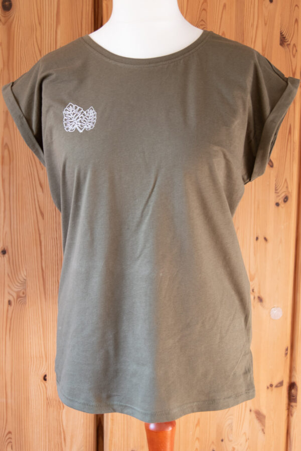 T-Shirt "Monstera" olive - Image 3