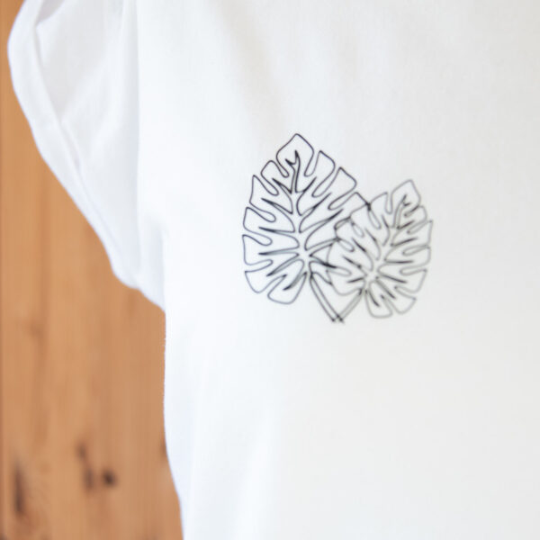 T-Shirt "Monstera" weiß