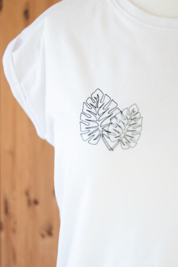 T-Shirt "Monstera" weiß