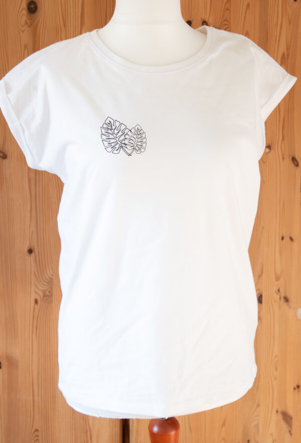 T-Shirt "Monstera" weiß - Image 3