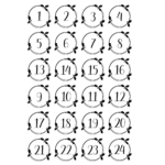Bügelbild "Adventskalenderzahlen" - Image 3
