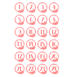Bügelbild "Adventskalenderzahlen" - Image 3