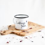 Emailletasse "Lieblingstasse"